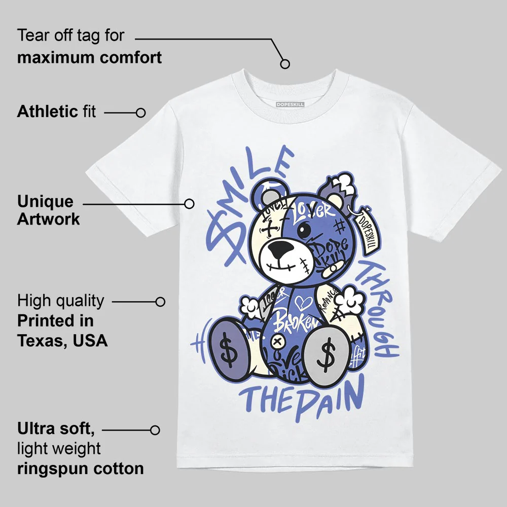 Patta x Max 90 “Sapphire” DopeSkill T-Shirt Smile Through The Pain Graphic - Image 3