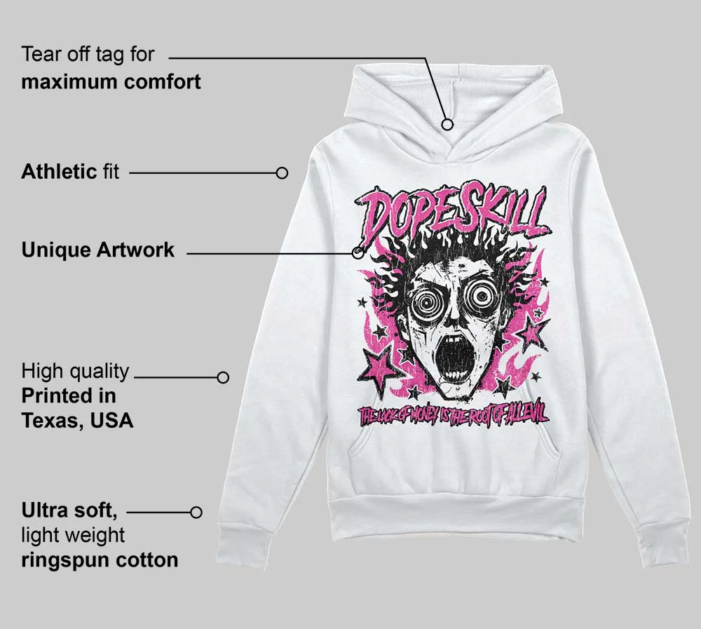 Pink Collection DopeSkill Hoodie Sweatshirt Root of Evil Graphic - Image 3