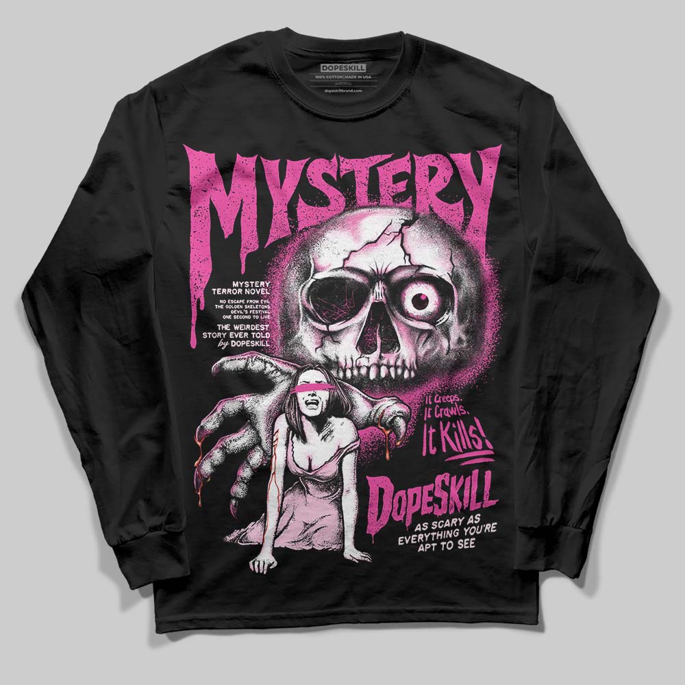 Pink Collection DopeSkill Long Sleeve T-Shirt Mystery Ghostly Grasp Graphic - Image 2