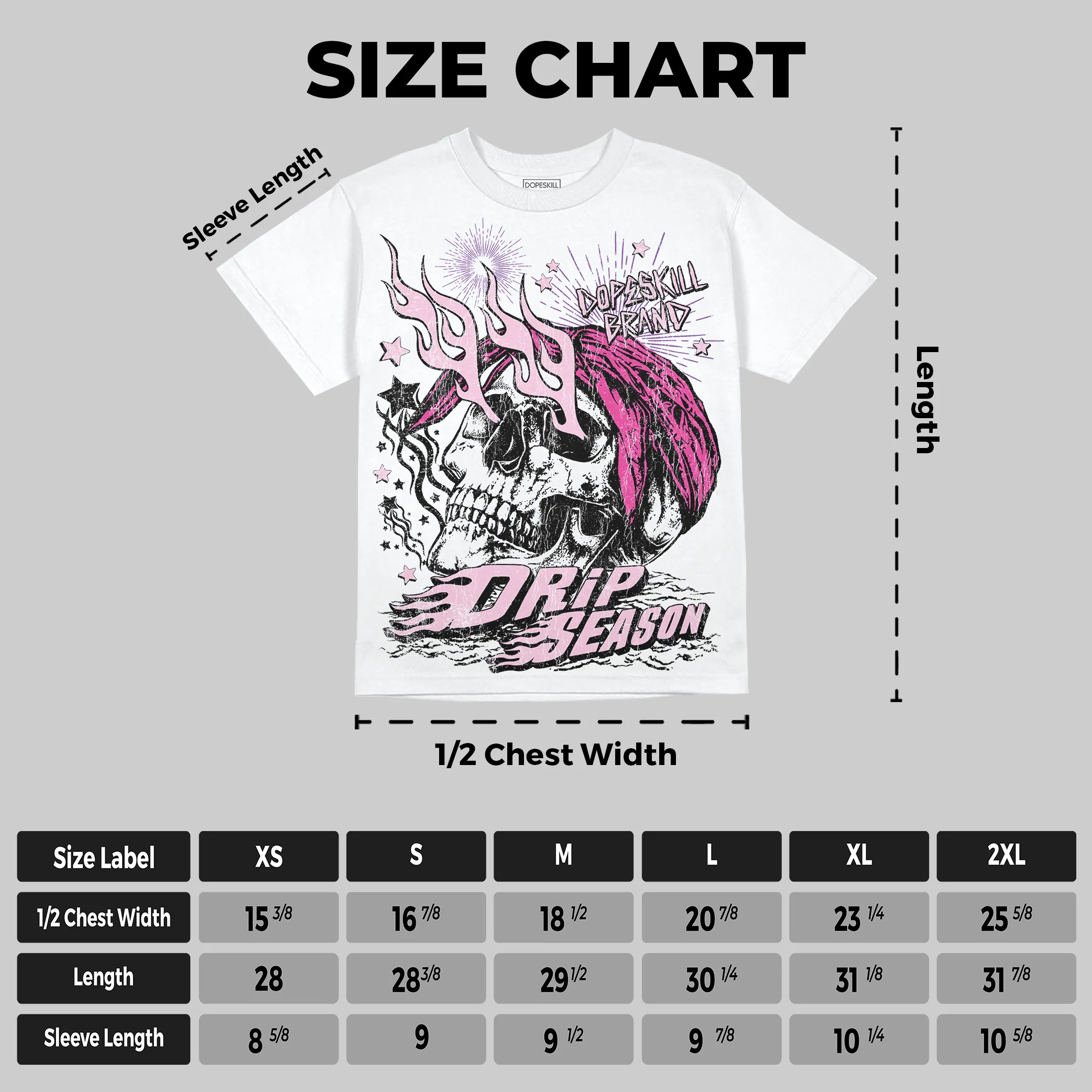 Pink Collection DopeSkill Oversize Print T-Shirt Drip Season Graphic - Image 2