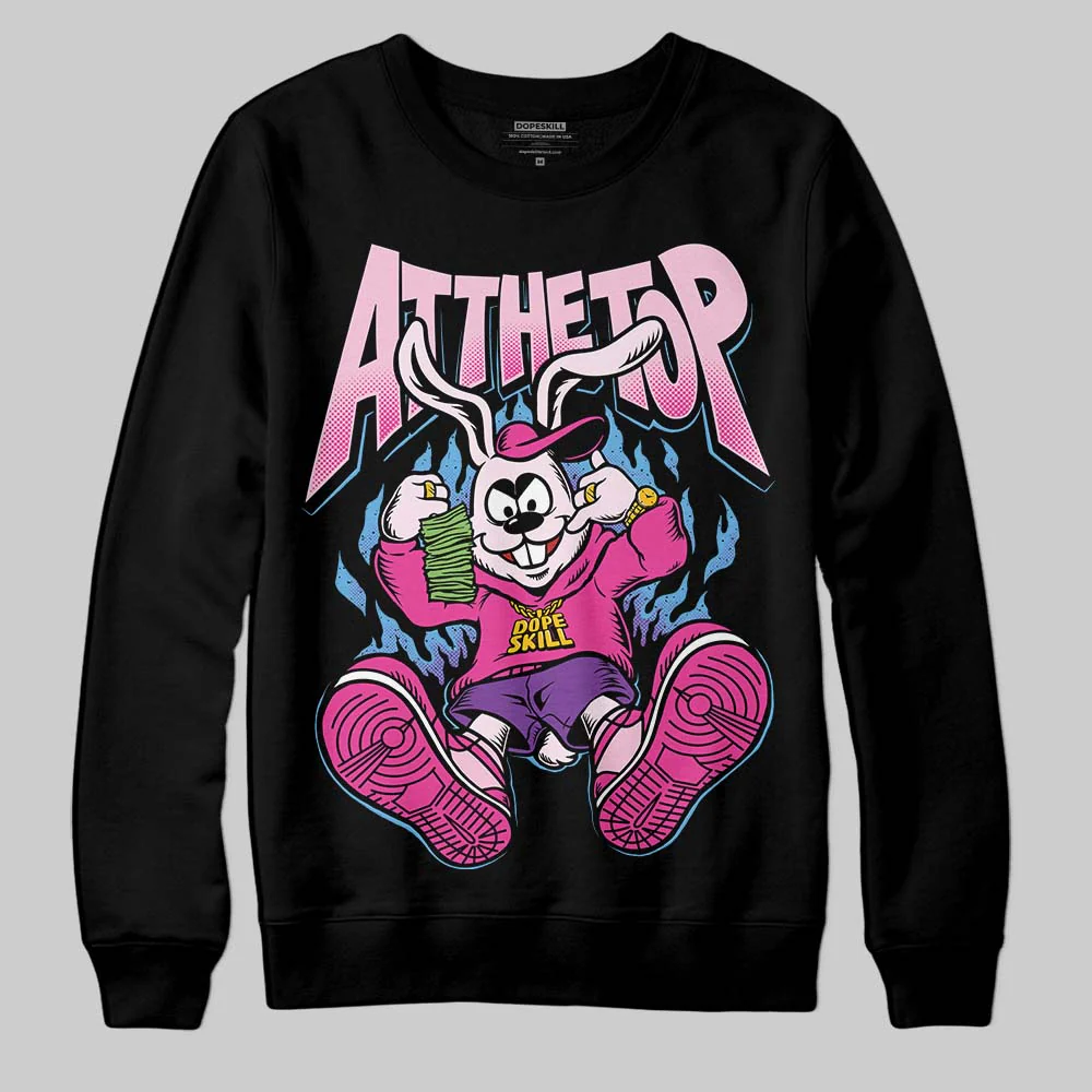 Pink Collection DopeSkill Sweatshirt At The Top Graphic - Image 2