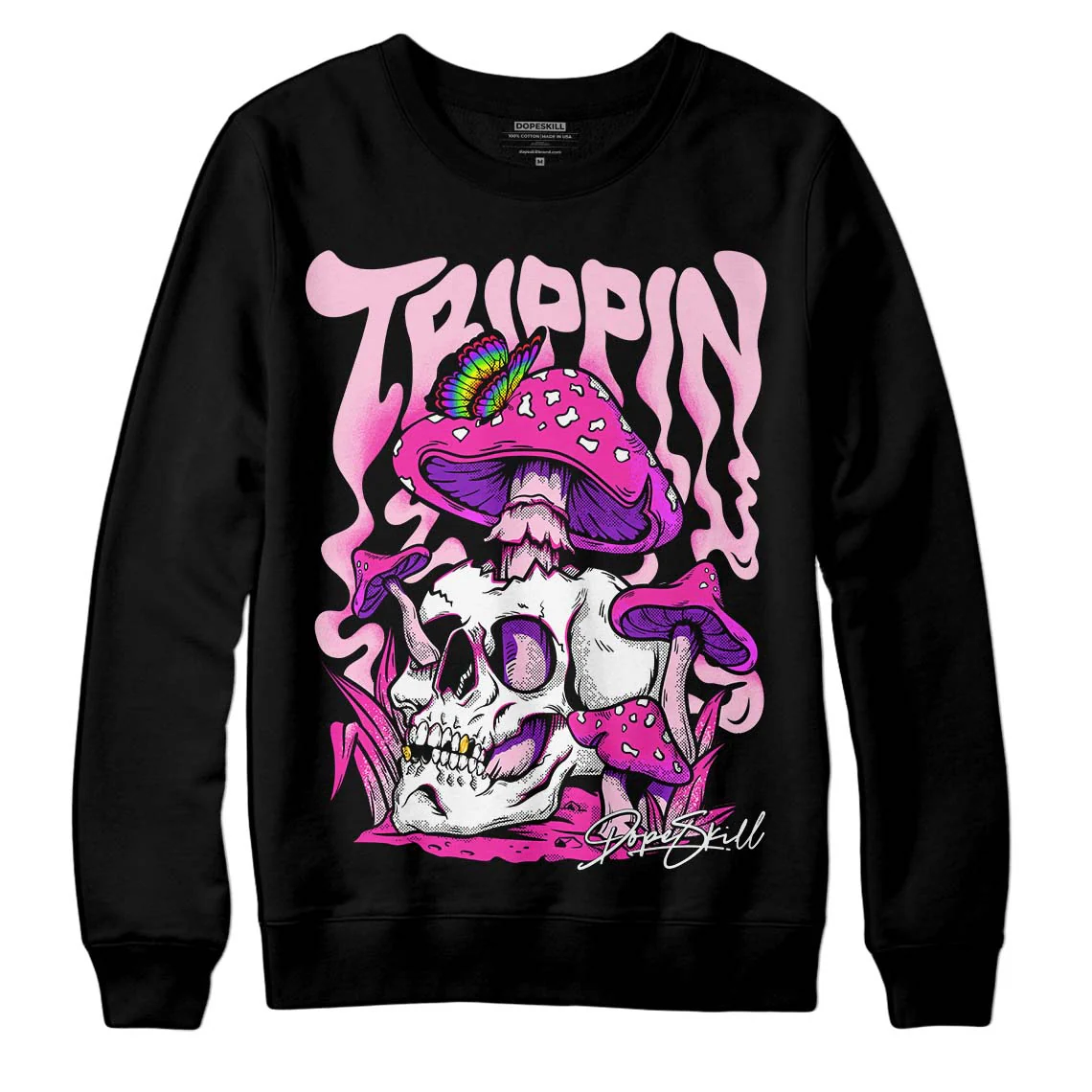 Pink Collection DopeSkill Sweatshirt Trippin Graphic - Image 2