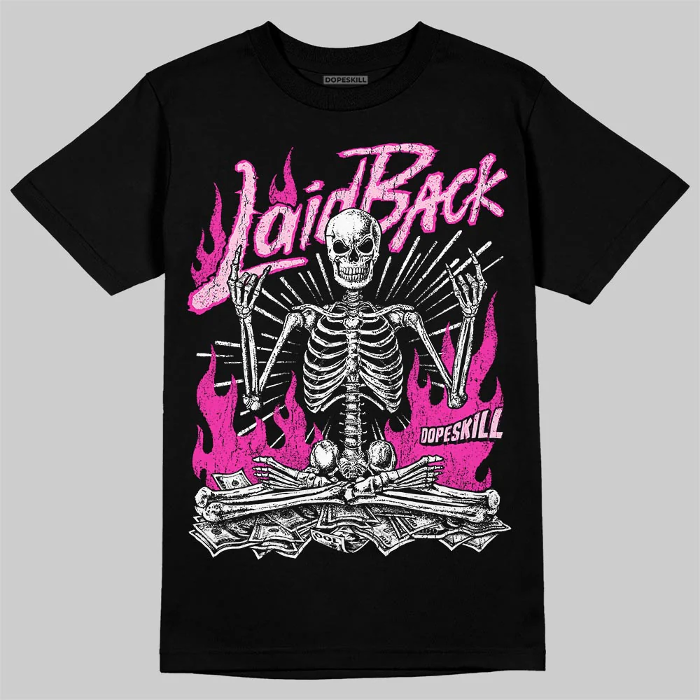 Pink 'Laid Back' DopeSkill Graphic T-Shirt - Image 2