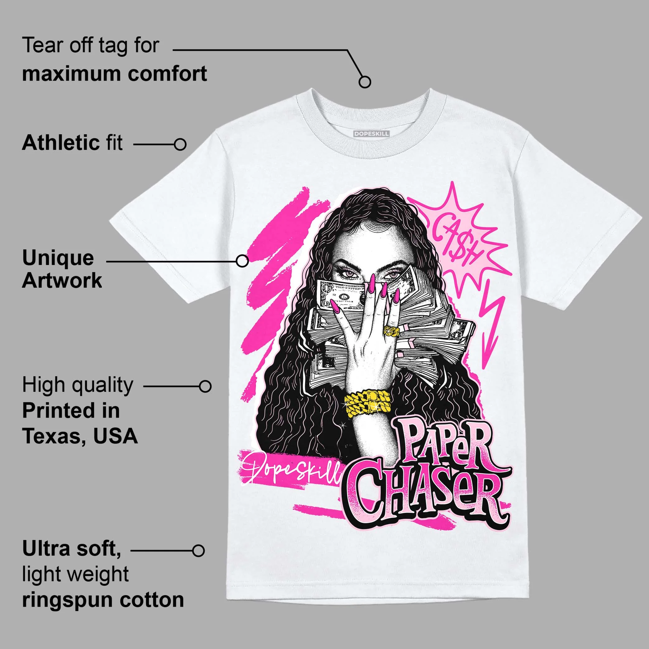 Pink Collection DopeSkill T-Shirt NPC Graphic - Image 3