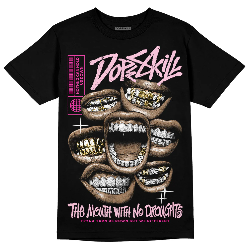 Pink Collection DopeSkill T-Shirt The Mouth With No Droughts Graphic - Image 2