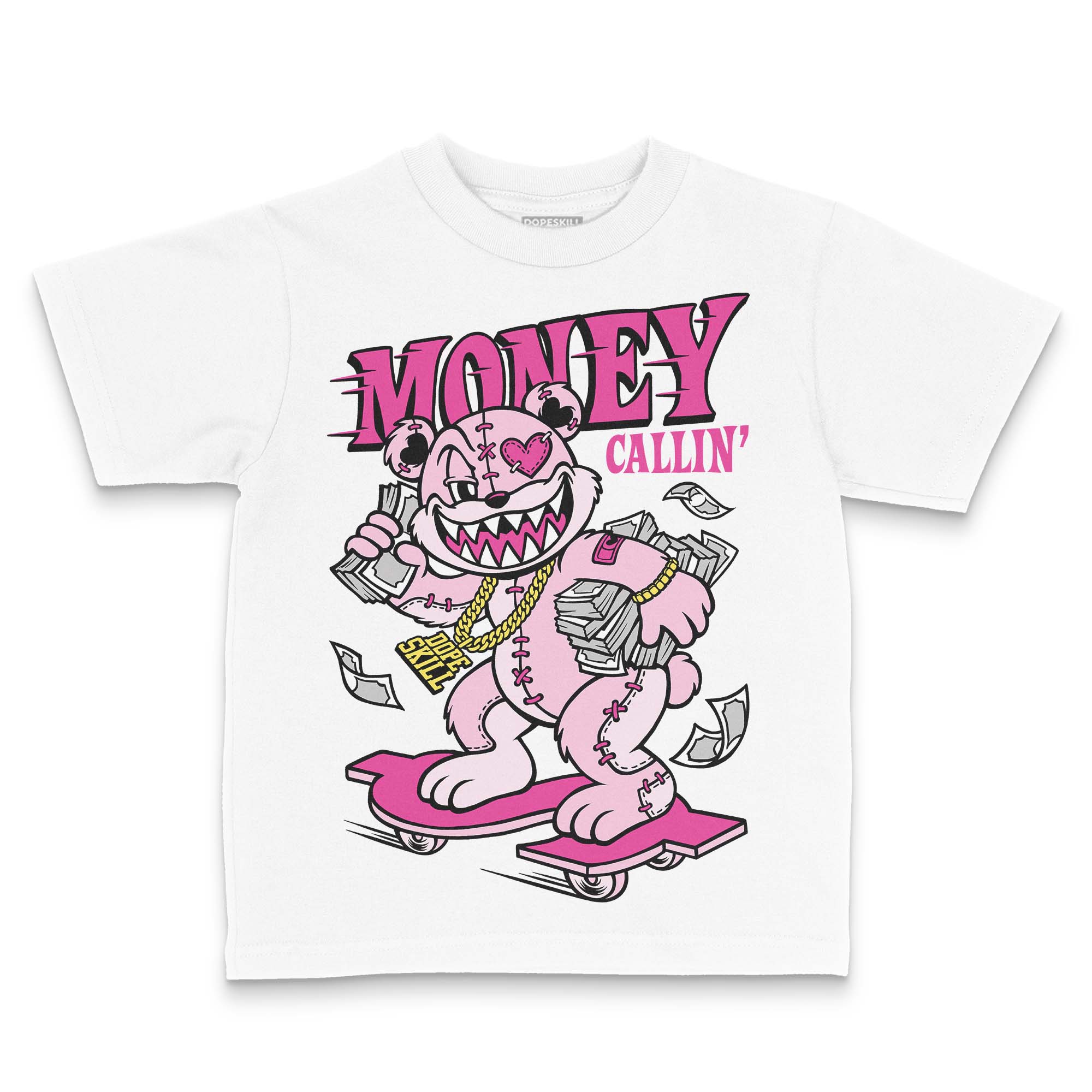 Pink Collection DopeSkill Toddler Kids T-shirt Money Callin' Graphic