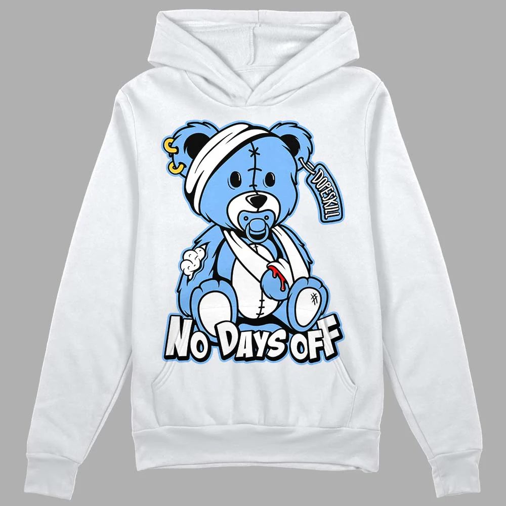 Powder Blue 9s DopeSkill Hoodie Sweatshirt Hurt Bear Graphic