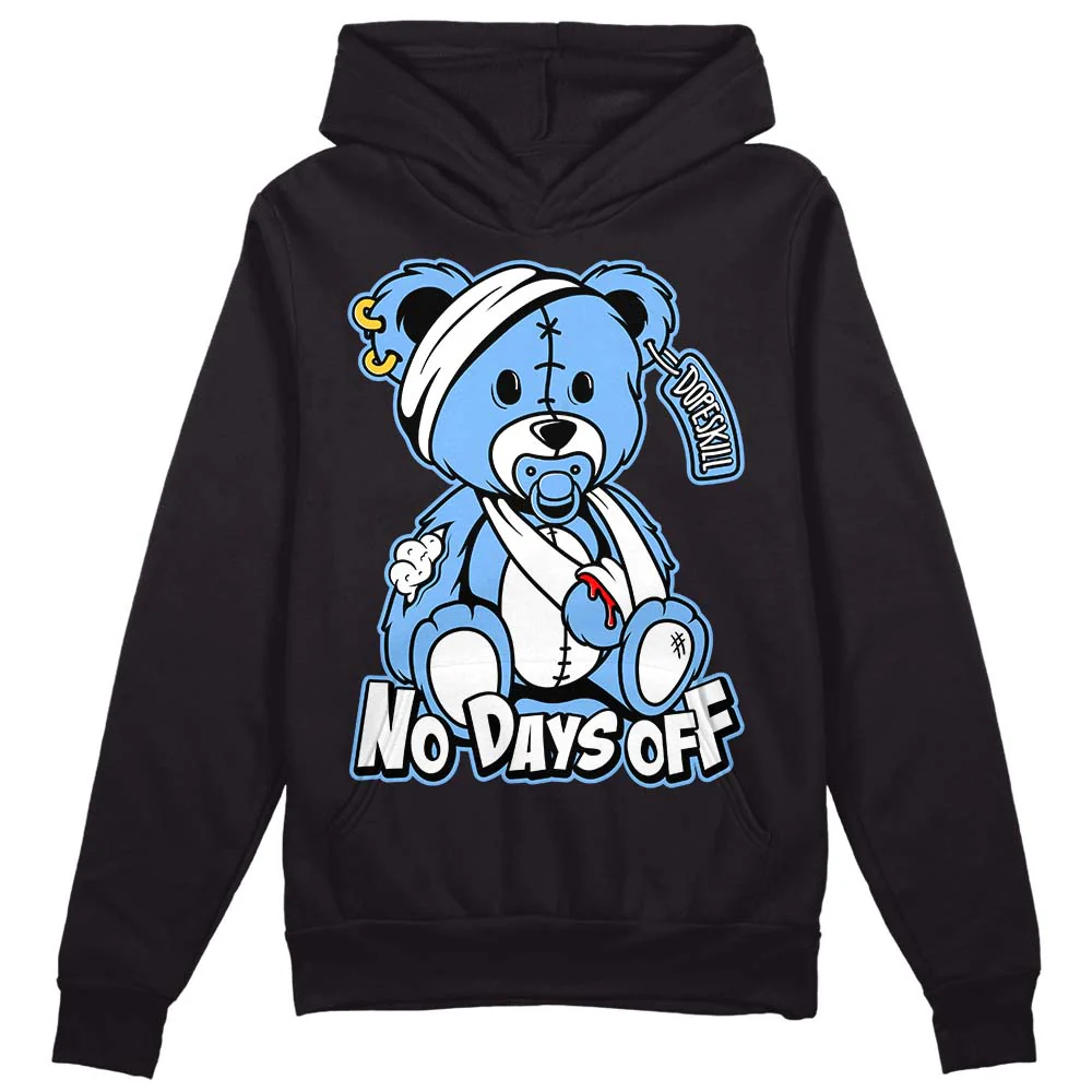 Powder Blue 9s DopeSkill Hoodie Sweatshirt Hurt Bear Graphic - Image 2