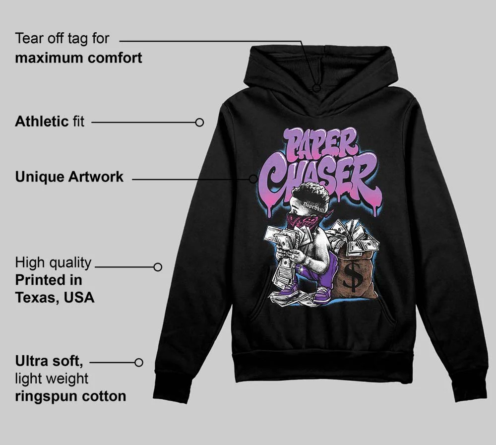 PURPLE 'Paper Chaser Boy' DopeSkill Graphic Hoodie - Image 3