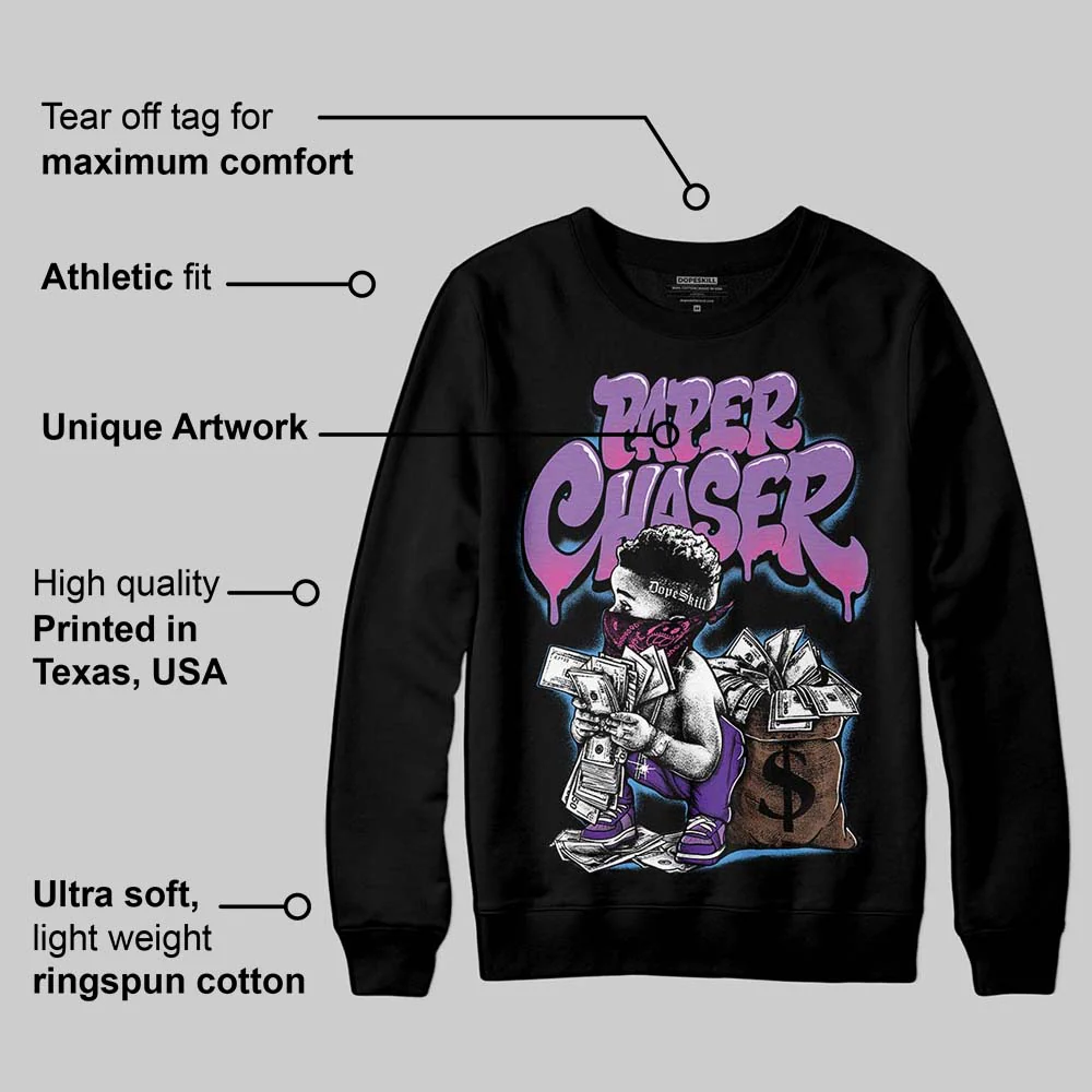 PURPLE 'Paper Chaser Boy' DopeSkill Graphic Sweatshirt - Image 4