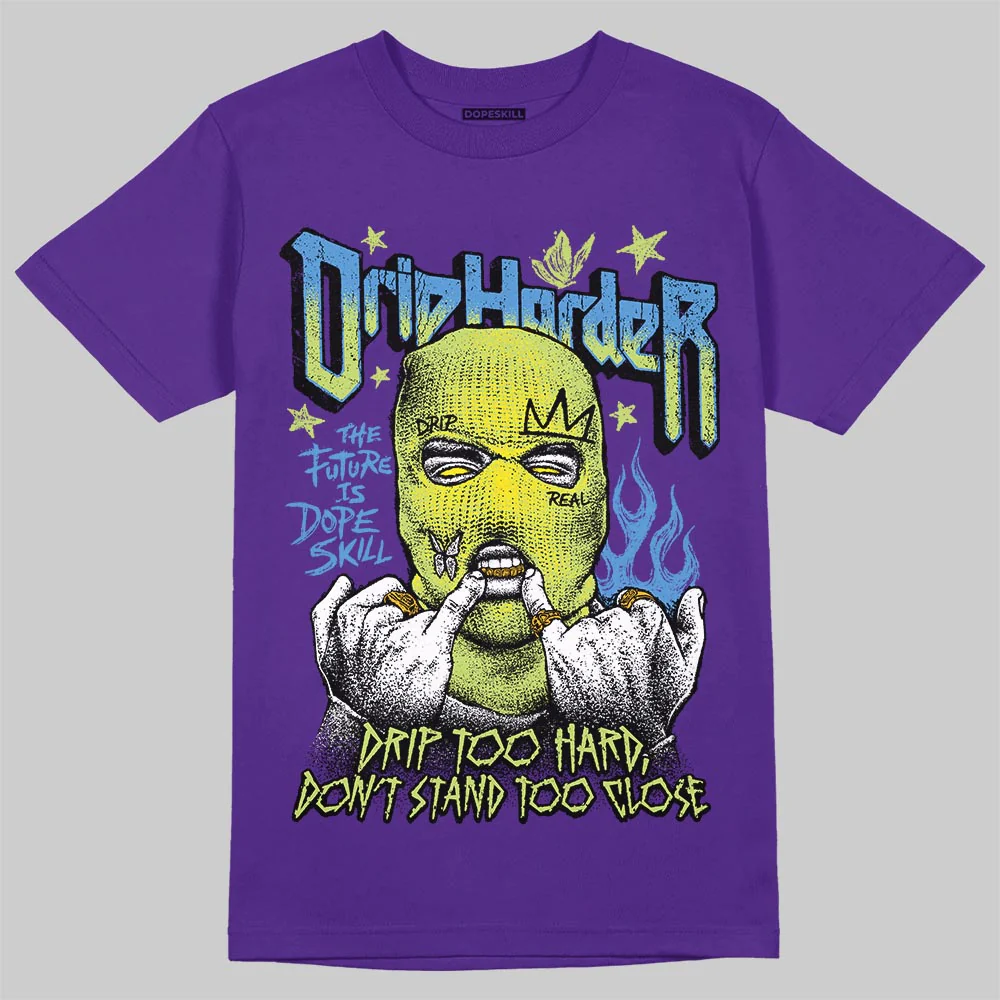 PURPLE Collection DopeSkill T-Shirt Drip Harder Graphic - Image 3