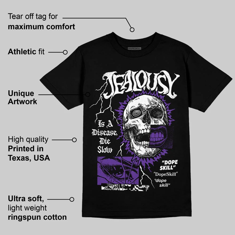 PURPLE 'Jealousy' DopeSkill Graphic T-Shirt - Image 4