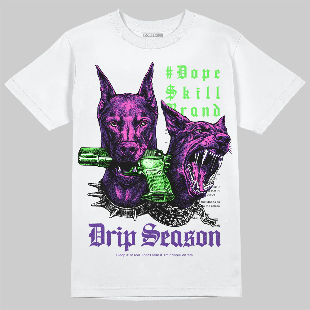 PURPLE 'New Drip Season' DopeSkill Graphic T-Shirt - Image 2