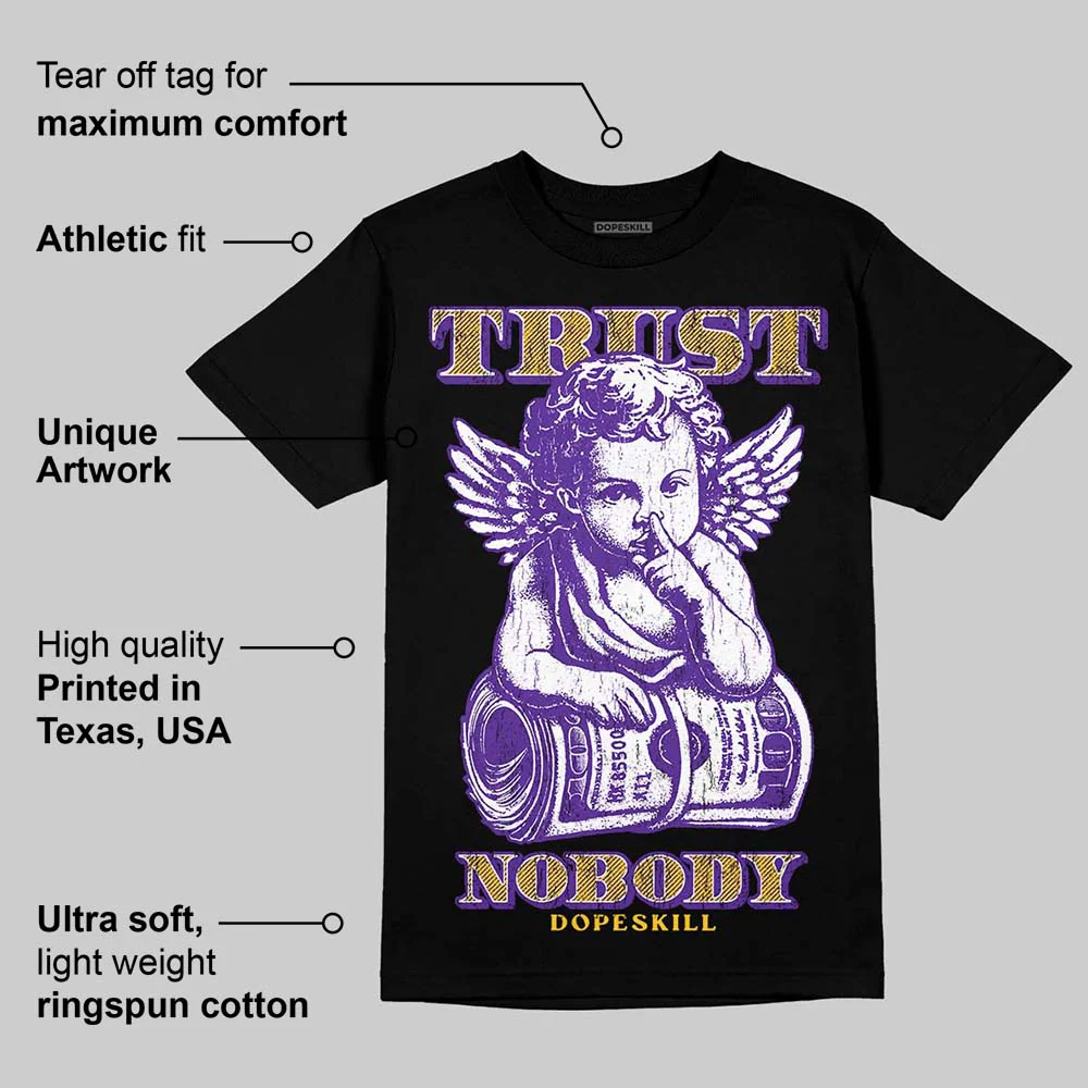 PURPLE 'Trust Nobody' DopeSkill Graphic T-Shirt - Image 4