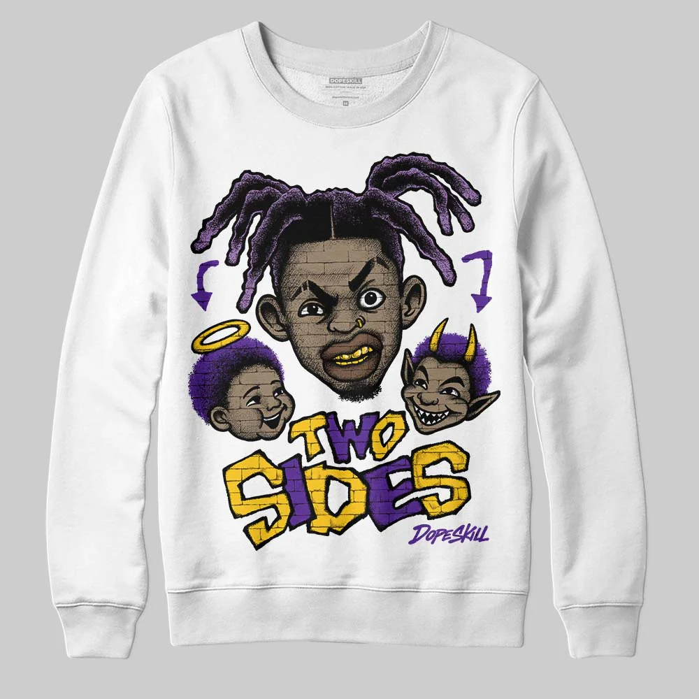 PURPLE 'Two Sides' DopeSkill Graphic Sweatshirt - Image 2