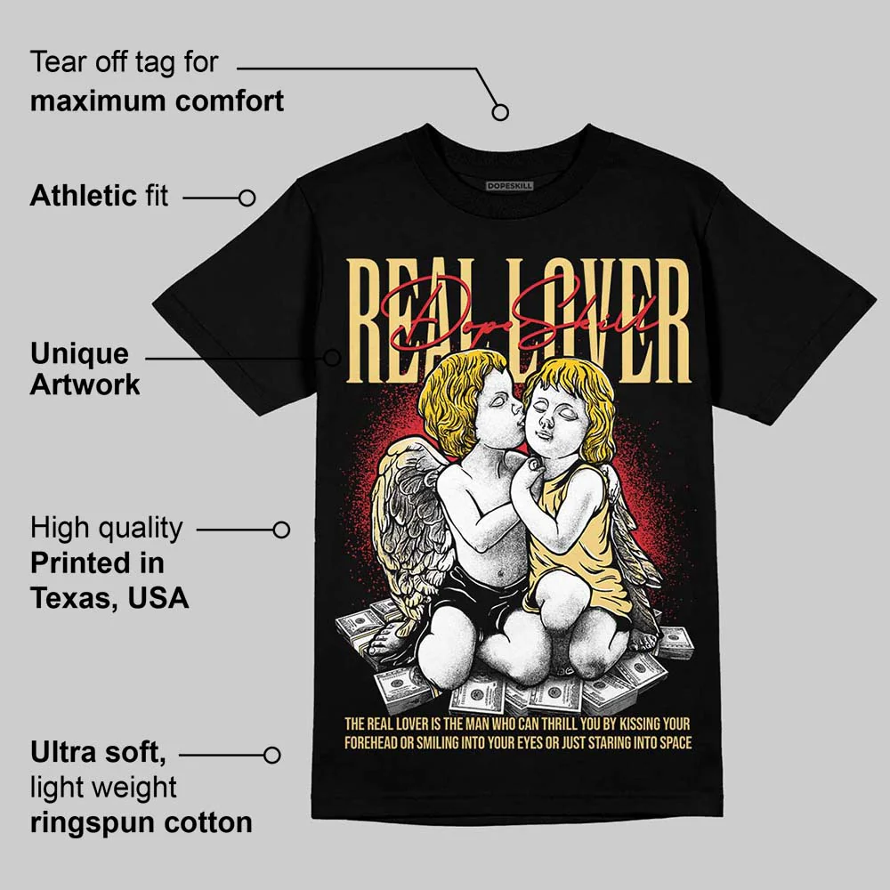 Quai 54 x Tour Yellow Black 1s DopeSkill T-Shirt Real Lover Graphic - Image 3