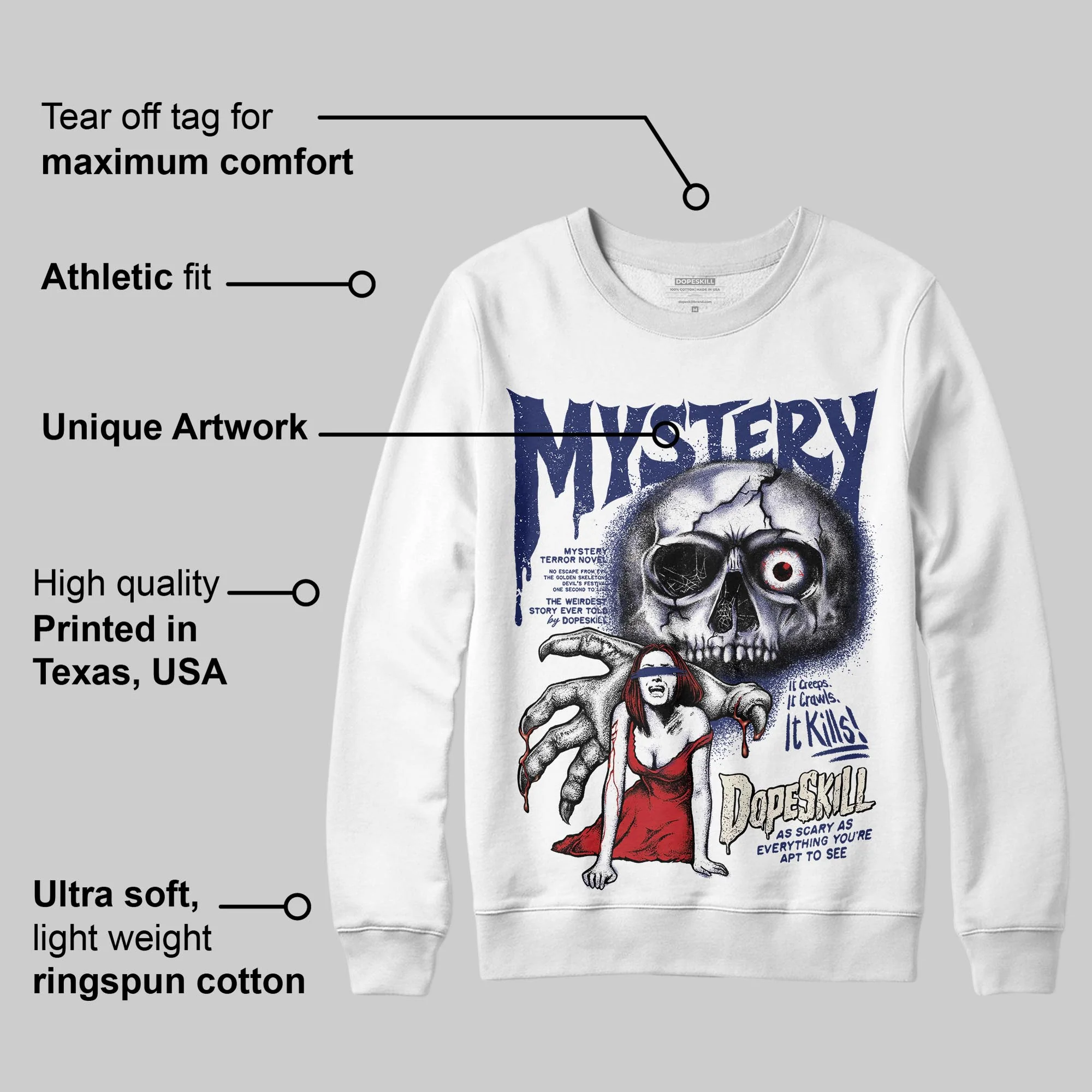 Rare Air 11s DopeSkill Sweatshirt Mystery Ghostly Grasp Graphic - Image 2