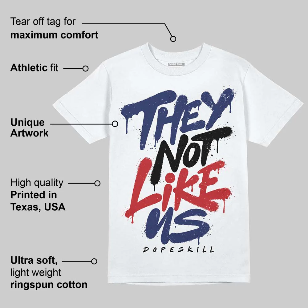 Rare Air 11s DopeSkill T-Shirt They Not Like Us Graphic - Image 3