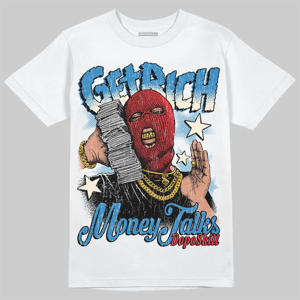 Rare Air 3s DopeSkill T-Shirt Get Rich Graphic - Image 2