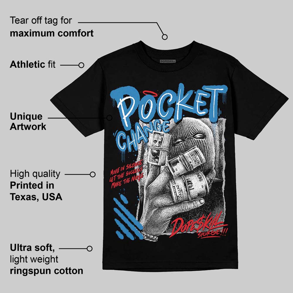 Rare Air 3s DopeSkill T-Shirt Pocket Change Graphic - Image 3