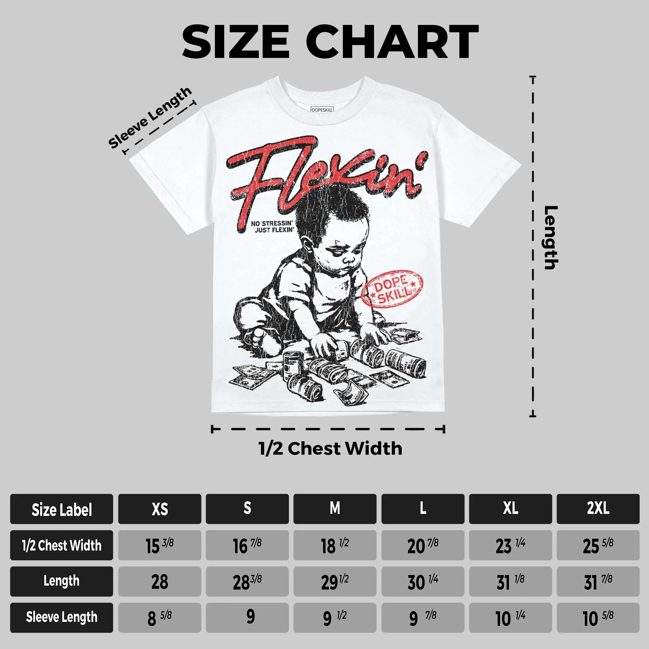 Red Cement 4s DopeSkill Oversize Print T-Shirt Flexin' Graphic - Image 2