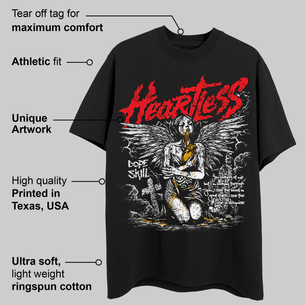 Red Collection DopeSkill T-Shirt Heartless Graphic - Image 3