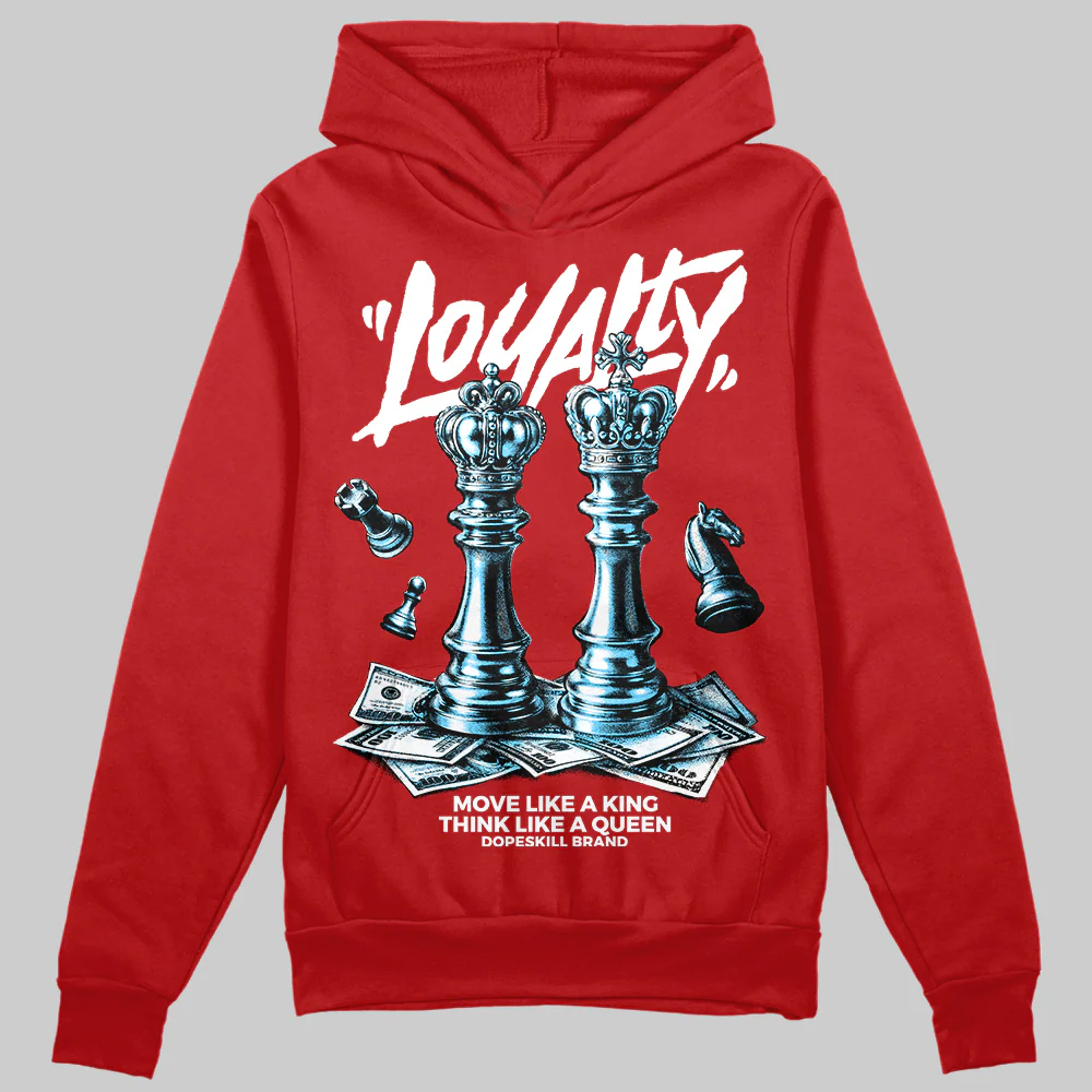 Red 'Loyalty' DopeSkill Graphic Hoodie - Image 3