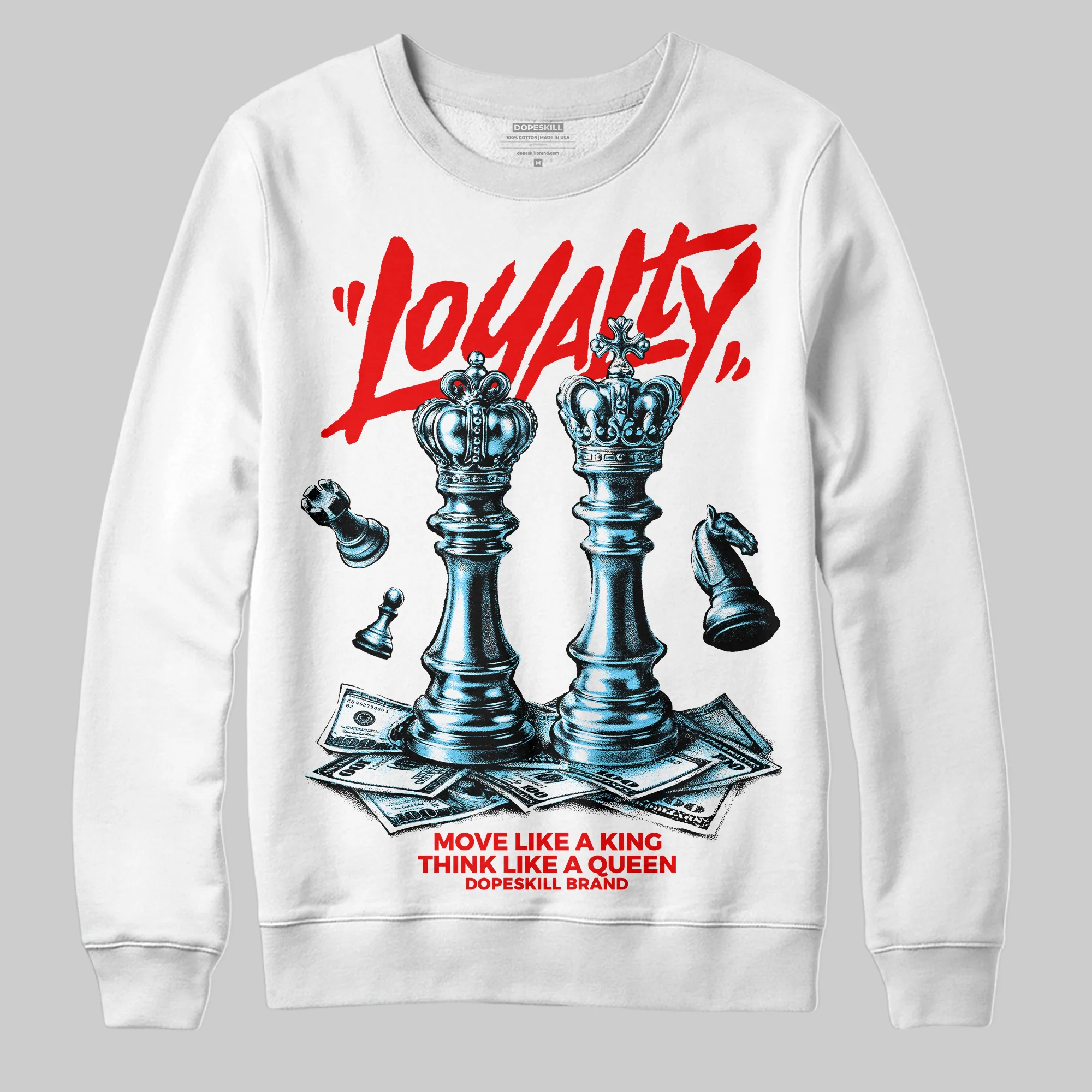 Red 'Loyalty' DopeSkill Graphic Sweatshirt - Image 2