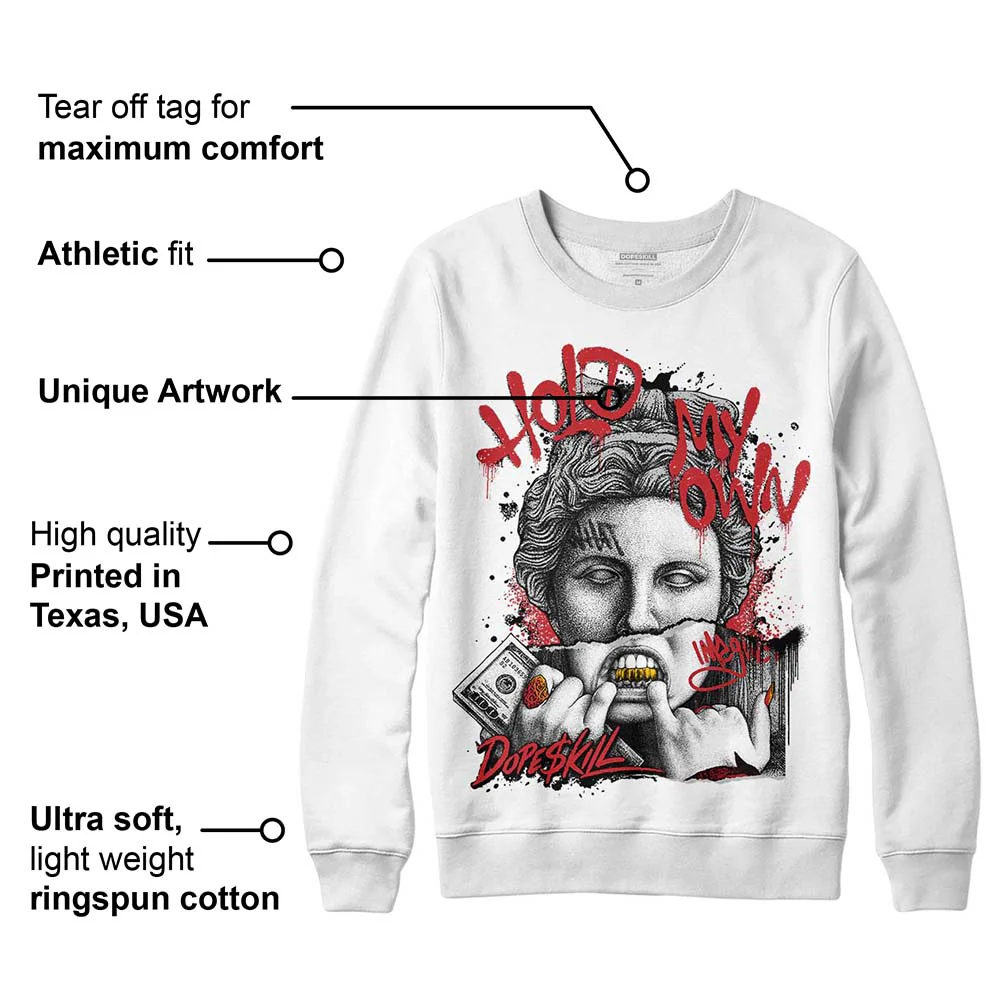 Red Taxi 12s DopeSkill Sweatshirt Hold My Own Graphic - Image 3