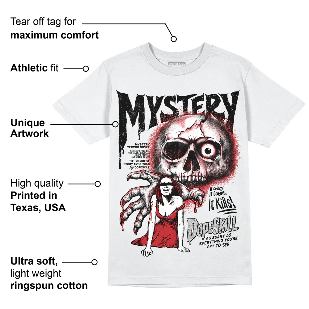 Red Taxi 12s DopeSkill T-Shirt Mystery Ghostly Grasp Graphic - Image 3