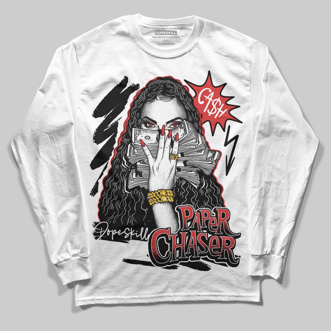 Reverse Infrared 6s DopeSkill Long Sleeve T-Shirt NPC Graphic - Image 2