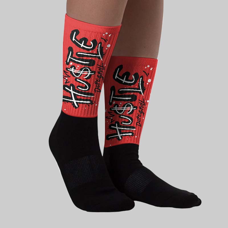 Reverse Infrared 6s DopeSkill Sublimated Sock Hustle Graphic - Image 2