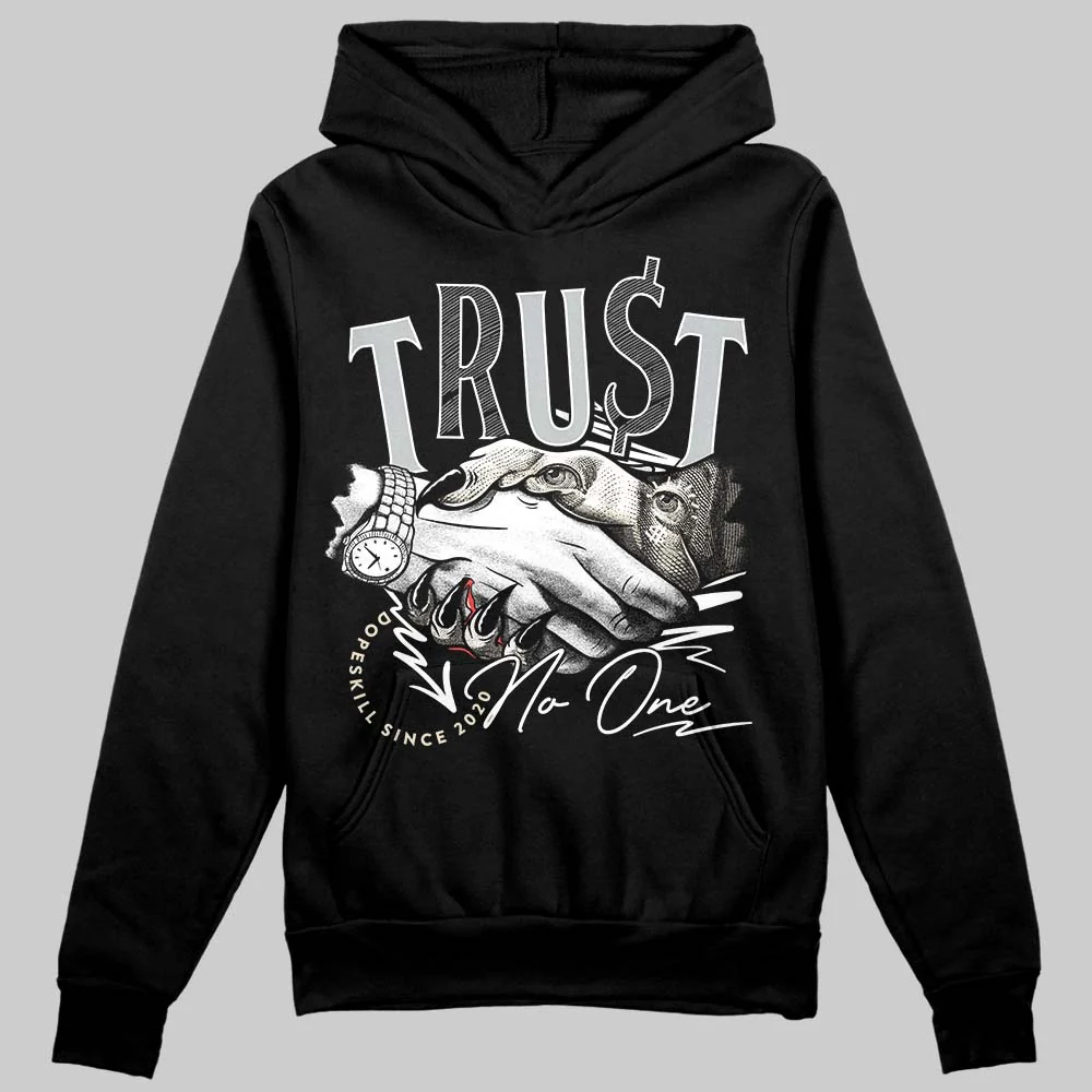 Reverse Metallic 5s DopeSkill Hoodie Sweatshirt Trust No One Graphic - Image 2
