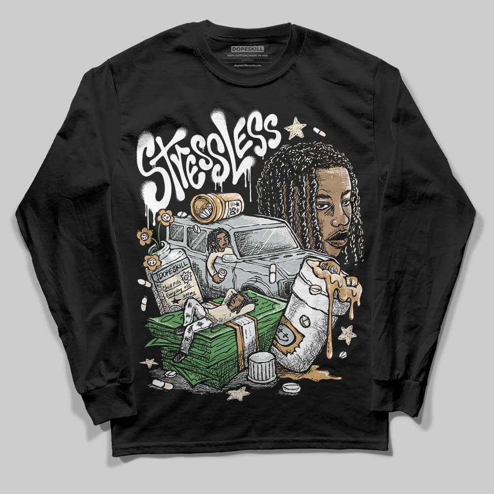 Reverse Metallic 5s DopeSkill Long Sleeve T-Shirt Stressless Graphic - Image 2