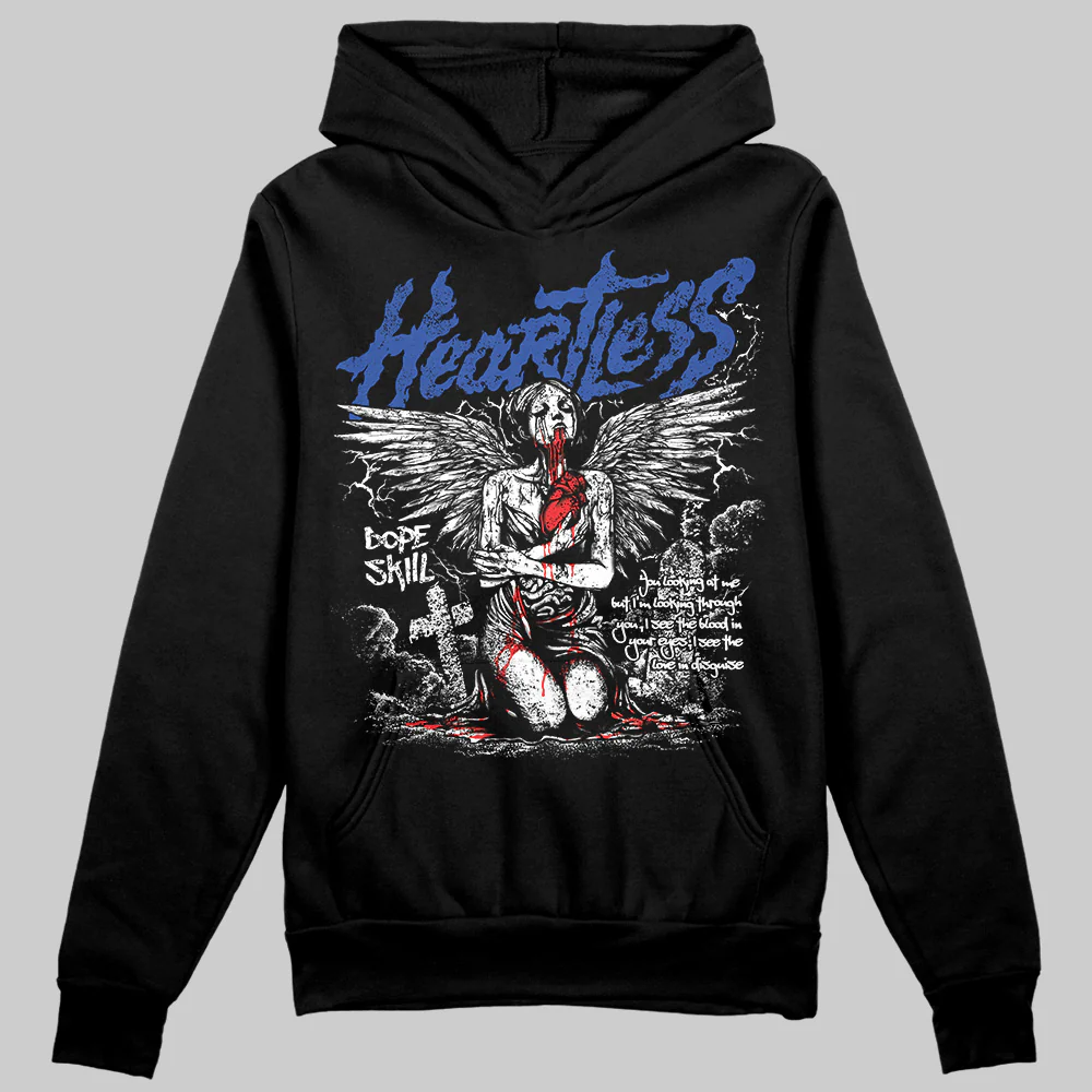 Royal Blue Collection DopeSkill Hoodie Sweatshirt Heartless Graphic - Image 2