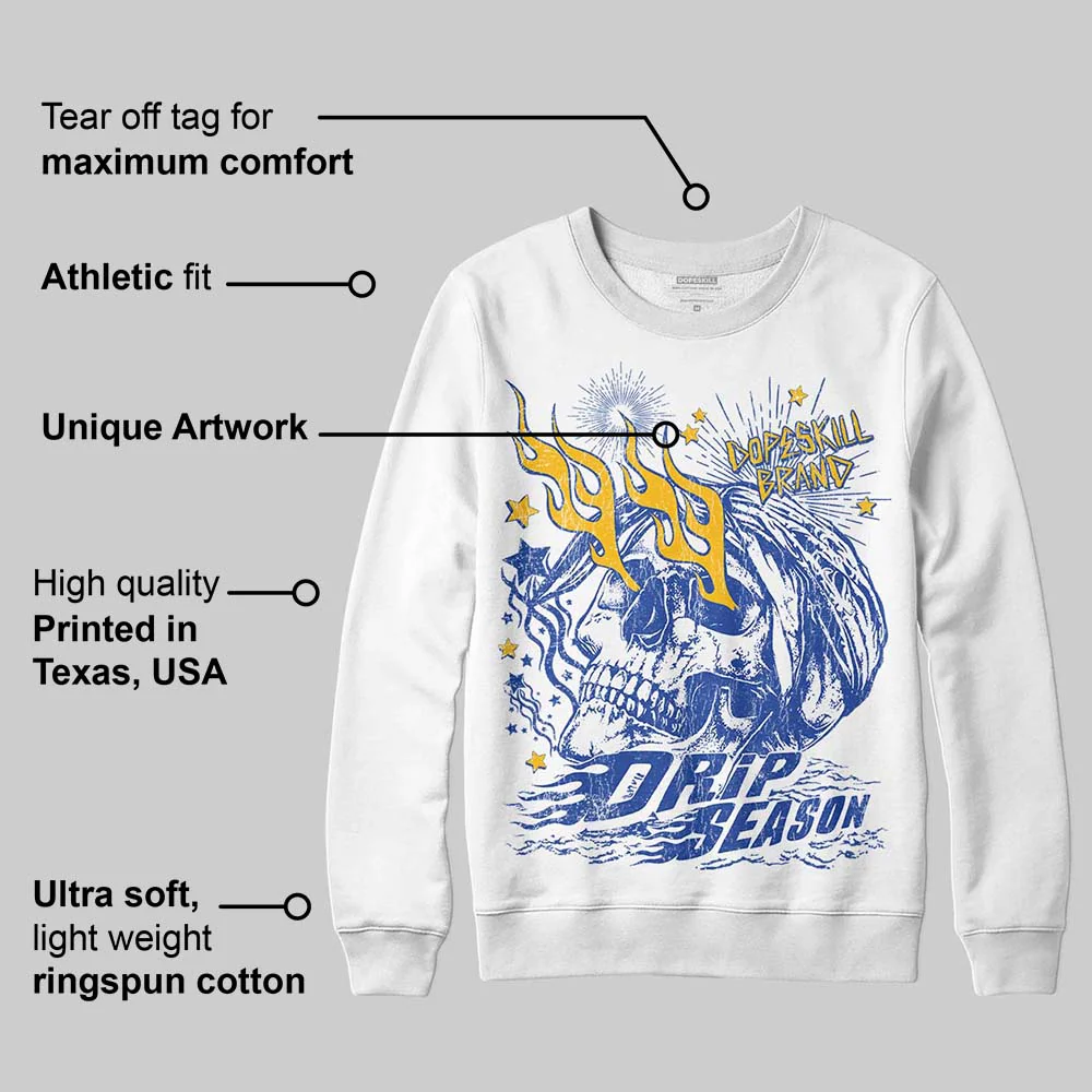 Royal Blue Collection DopeSkill Sweatshirt Drip Season Graphic - Image 3