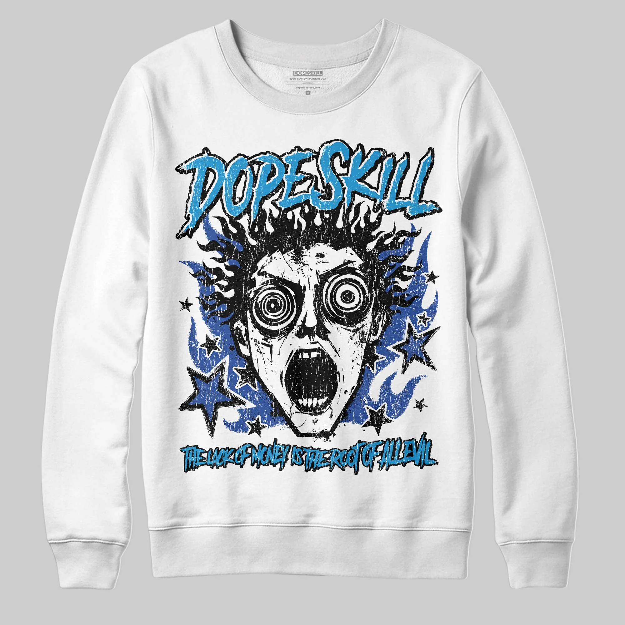 Royal Blue Collection DopeSkill Sweatshirt Root of Evil Graphic