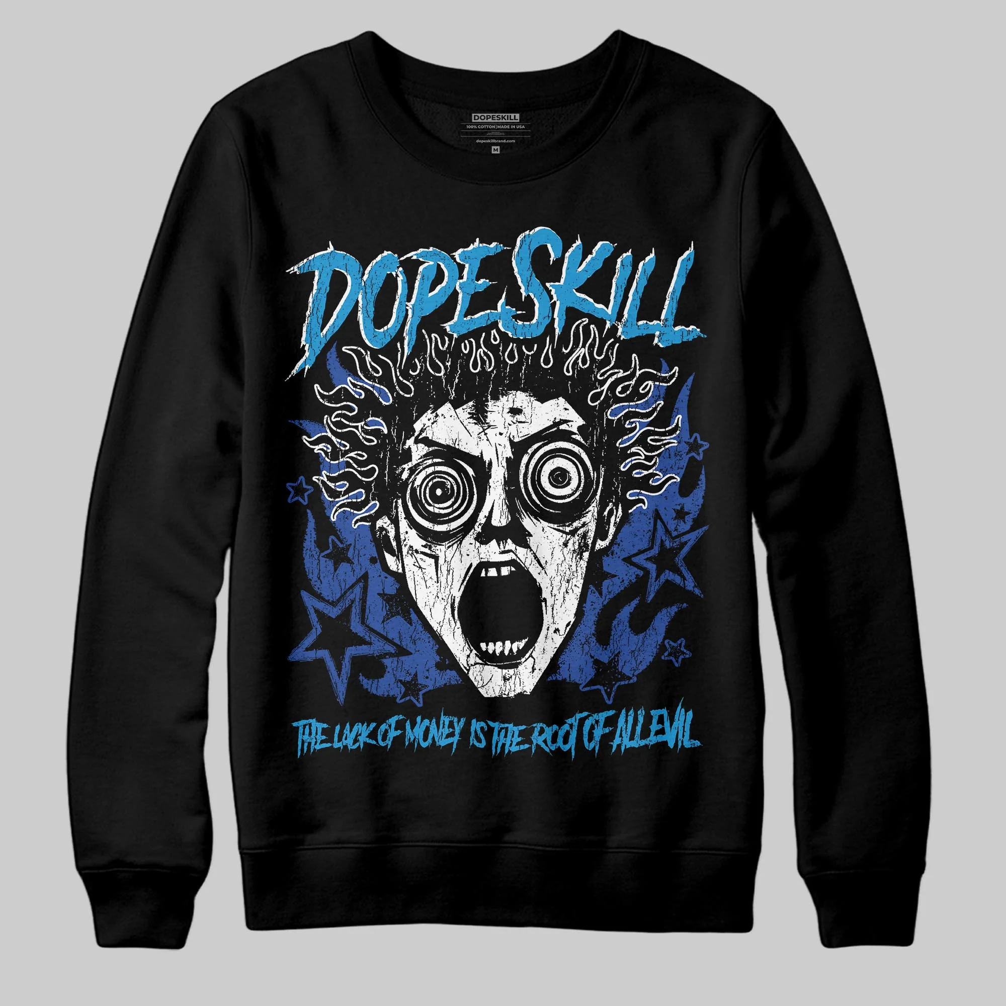 Royal Blue Collection DopeSkill Sweatshirt Root of Evil Graphic - Image 2