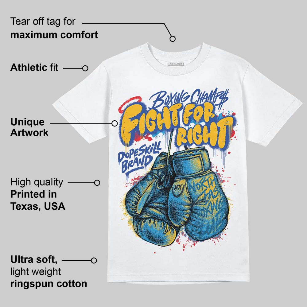 Royal Blue Collection DopeSkill T-Shirt Fight For Right Graphic - Image 4
