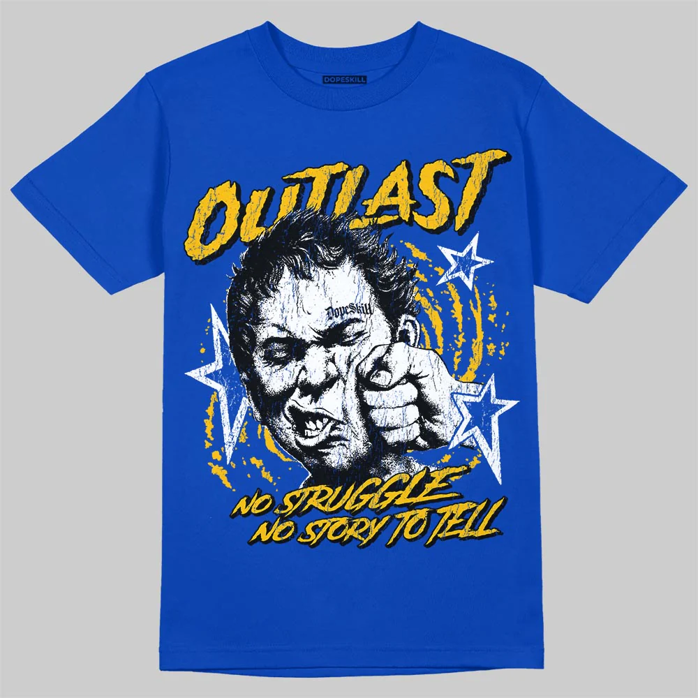 Royal Blue 'Outlast' DopeSkill Graphic T-Shirt - Image 3