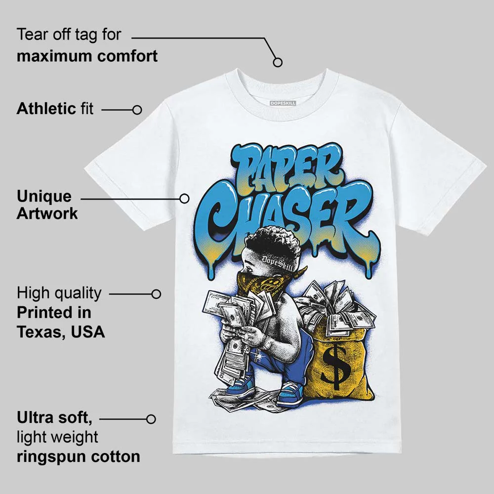 Royal Blue 'Paper Chaser Boy' DopeSkill Graphic T-Shirt - Image 4