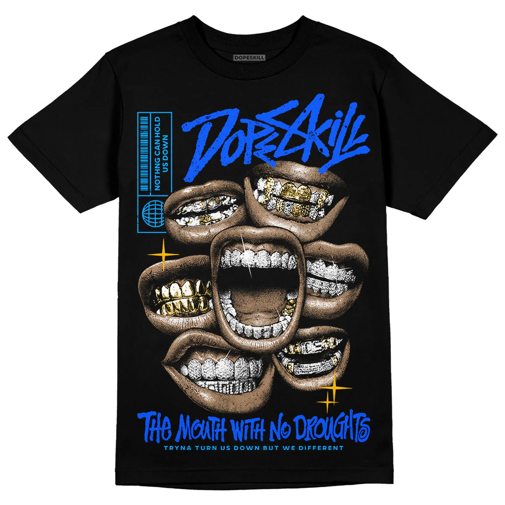 Royal Blue Collection DopeSkill T-Shirt The Mouth With No Droughts Graphic - Image 2