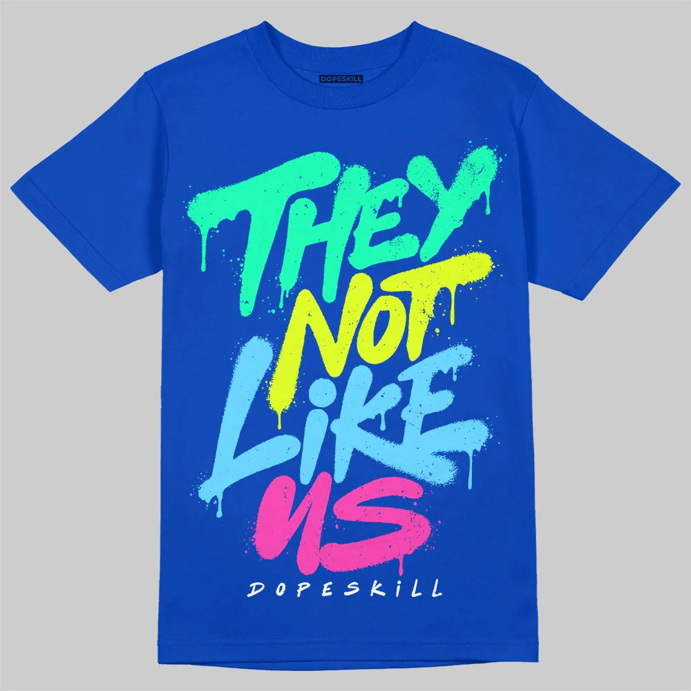 Royal Blue Collection DopeSkill T-Shirt They Not Like Us Graphic - Image 3