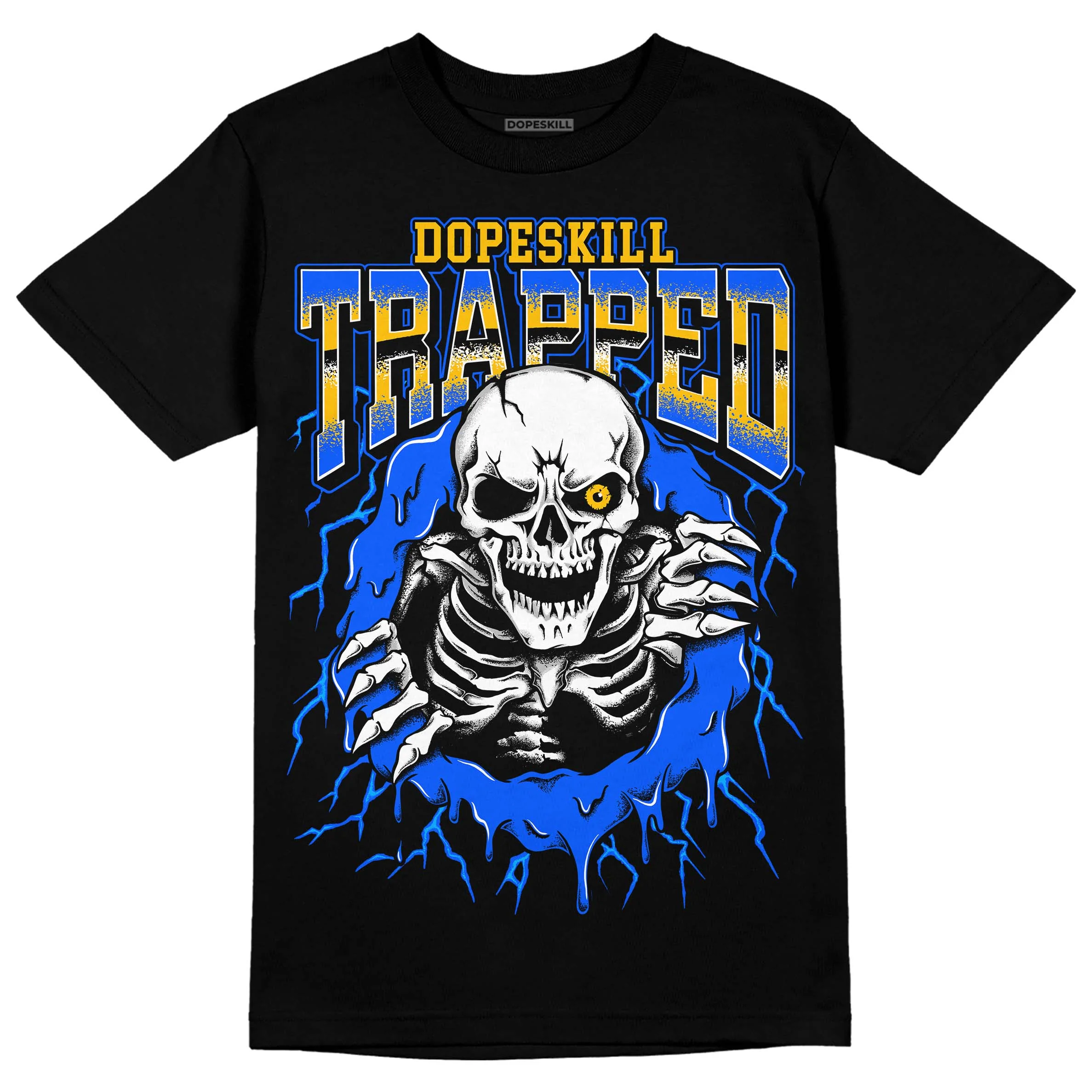 Royal Blue Collection DopeSkill T-Shirt Trapped Halloween Graphic - Image 2