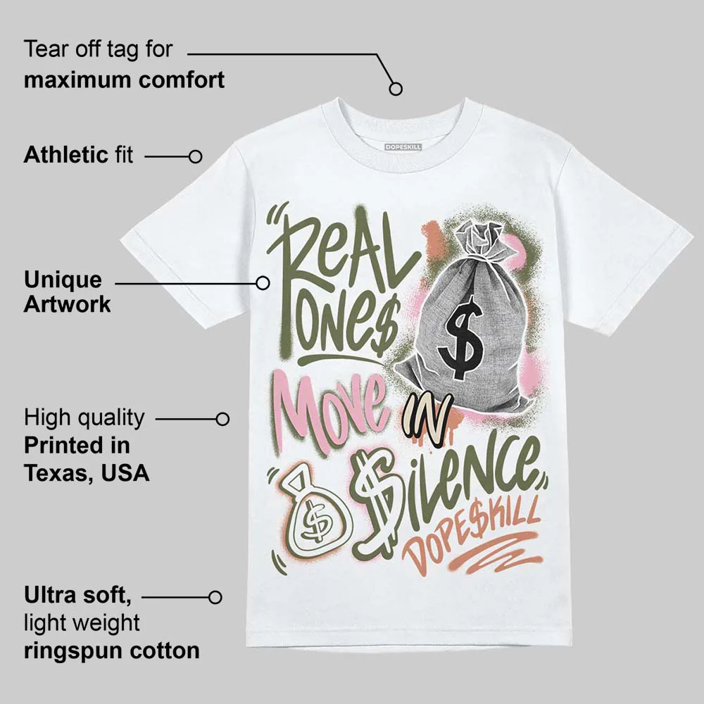 SB Dunk “Arts-Rec” DopeSkill T-Shirt Real Ones Move In Silence Graphic - Image 3