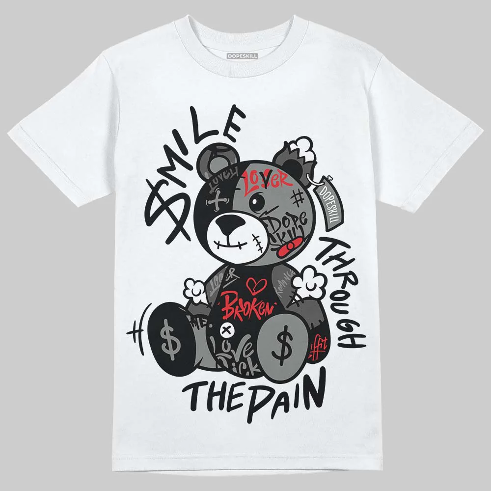 Shadow 10s DopeSkill T-Shirt Smile Through The Pain Graphic - Image 2