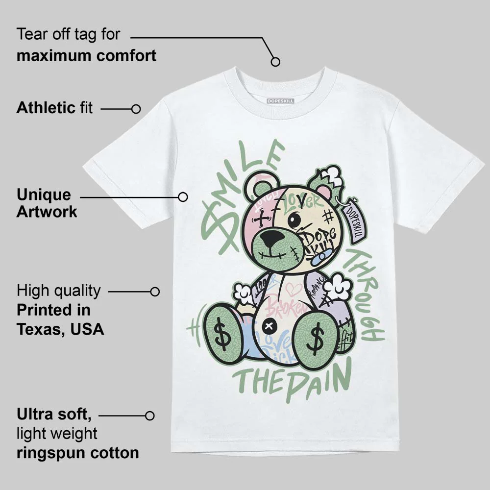 'Spring Is In The Air' 3s DopeSkill T-Shirt Smile Through The Pain Graphic - Image 3