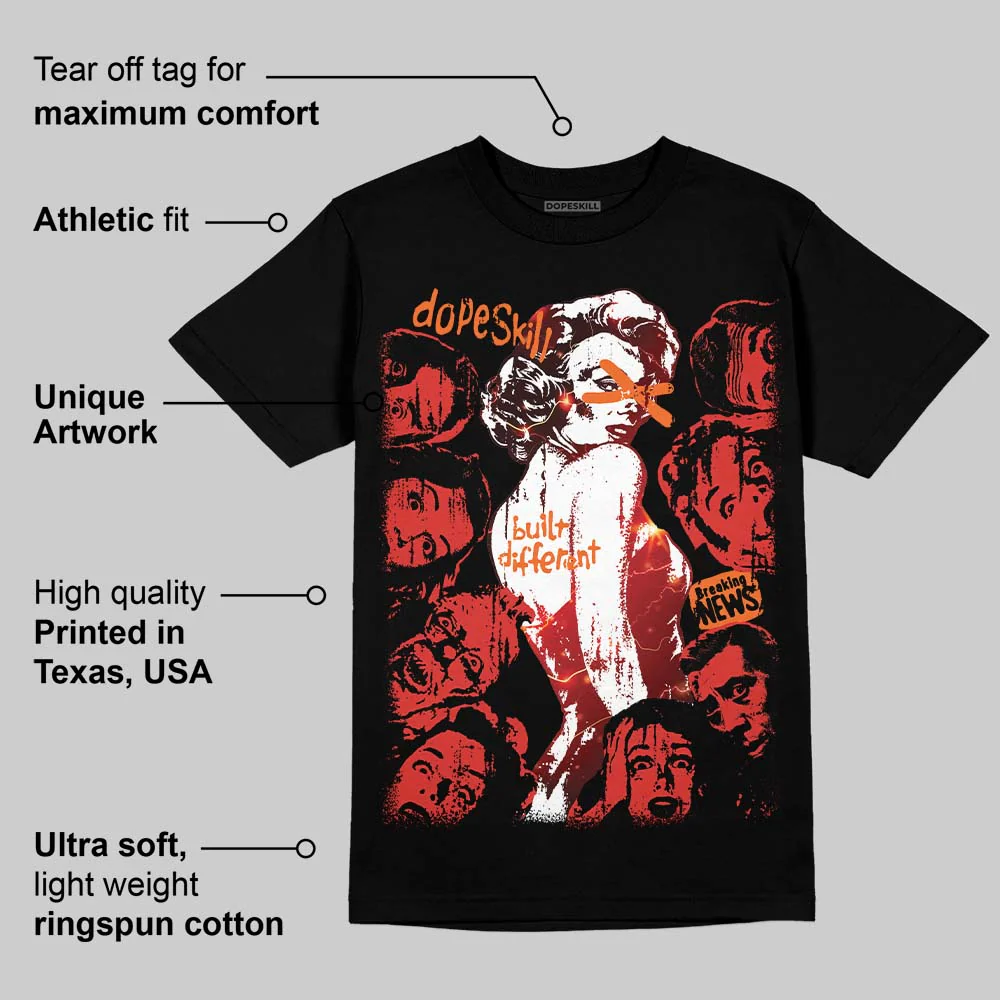 Stranger Things x Foamposite One DopeSkill T-Shirt Built Different Graphic - Image 3