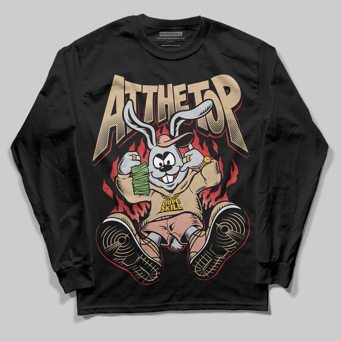 TAN Collection DopeSkill Long Sleeve T-Shirt At The Top Graphic