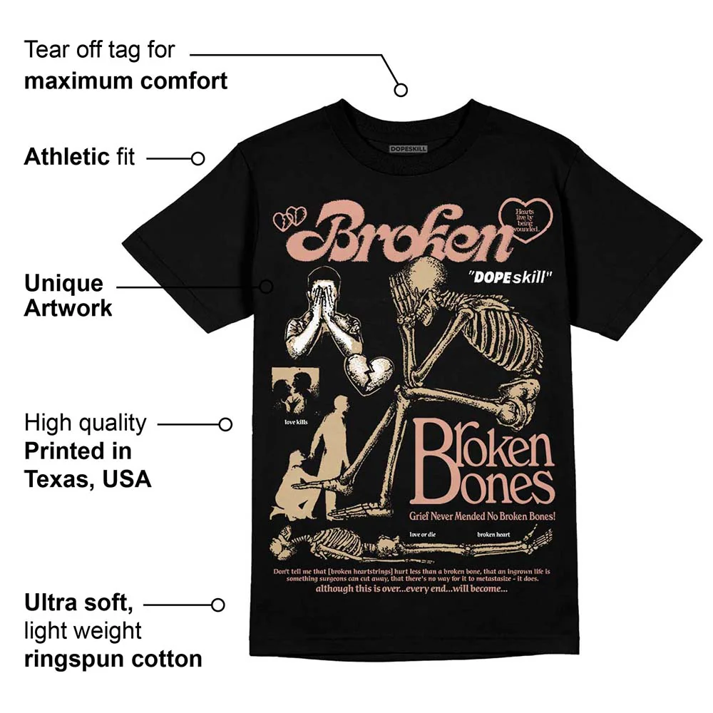 TAN Collection DopeSkill T-Shirt Broken Bones Graphic - Image 3